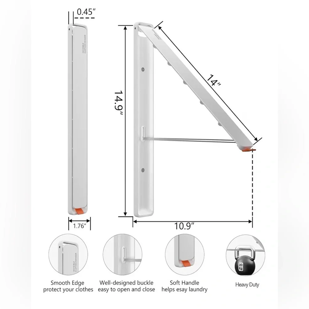 NEW Dr. DJ Retractable Drying Rack for Home Laundry Room Closet